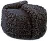 Karakul fur Ushanka hat