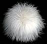Shaggy sheepskin fur hat. White or Black
