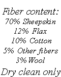 Fiber Content Label